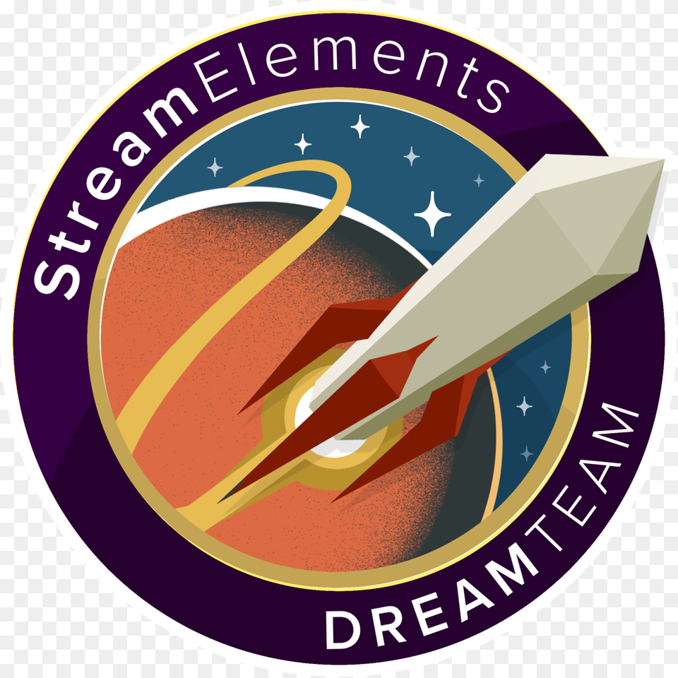 Streamelements Dream Team, Emblem, Symbol, Logo, Disk Free Transparent Png
