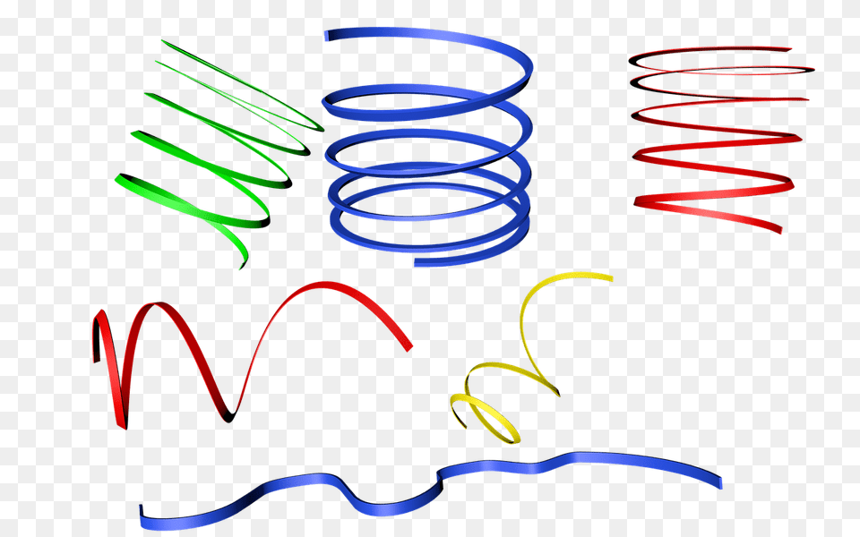 Streamers, Coil, Spiral Free Png Download