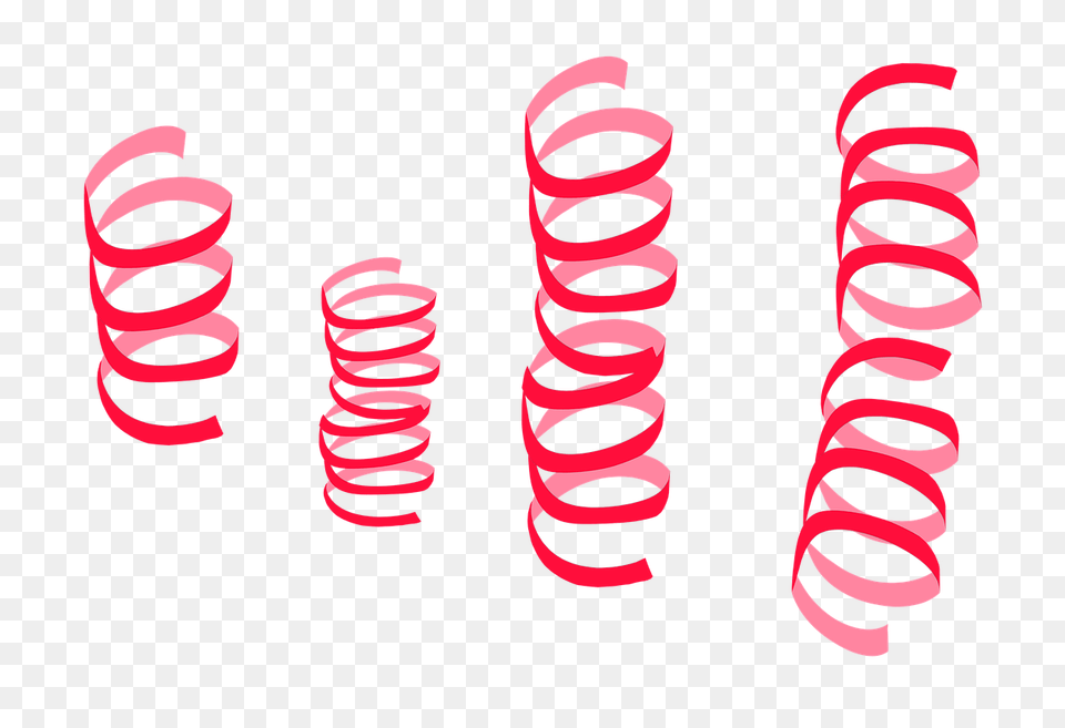 Streamers Red, Coil, Spiral, Dynamite, Weapon Free Transparent Png