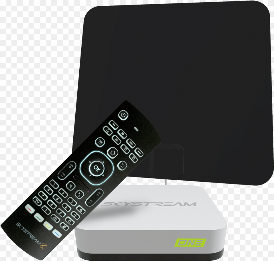 Streaming Media Player Skystream One Andro Skystream Streaming Media Players Skystream One Backlit, Electronics, Remote Control, Mobile Phone, Phone Free Png Download