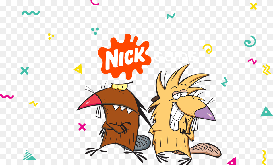 Streaming Service Vrv Adds Nicksplat A Nick Guide The Angry Beavers Logo, Book, Comics, Publication, Animal Png Image