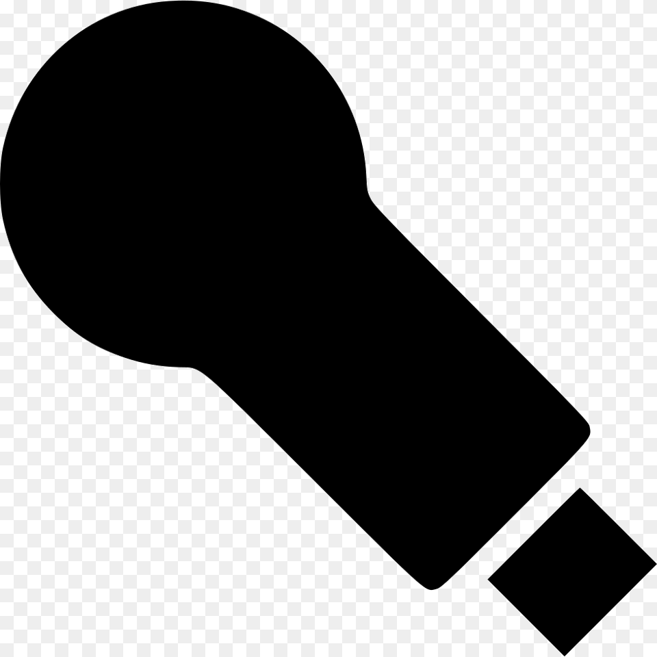 Streaming Stick Edema Icon, Electrical Device, Microphone, Stencil, Silhouette Png Image