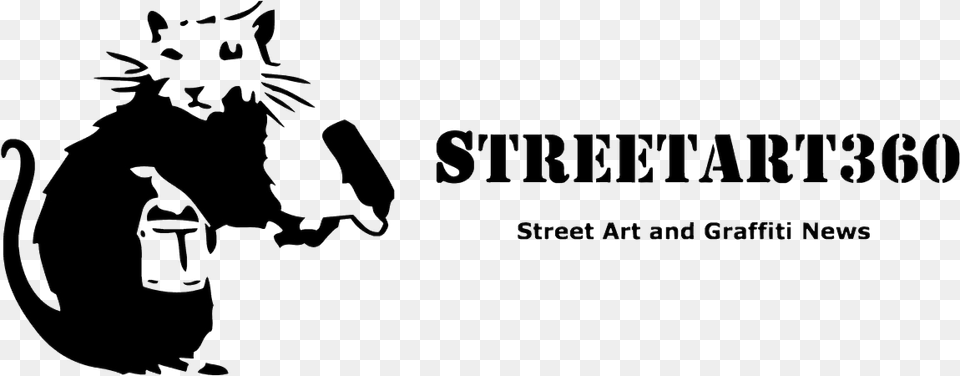 Street Art And Graffiti Magazine Banksy Stencils Rats, Animal, Blackboard, Cat, Mammal Free Png