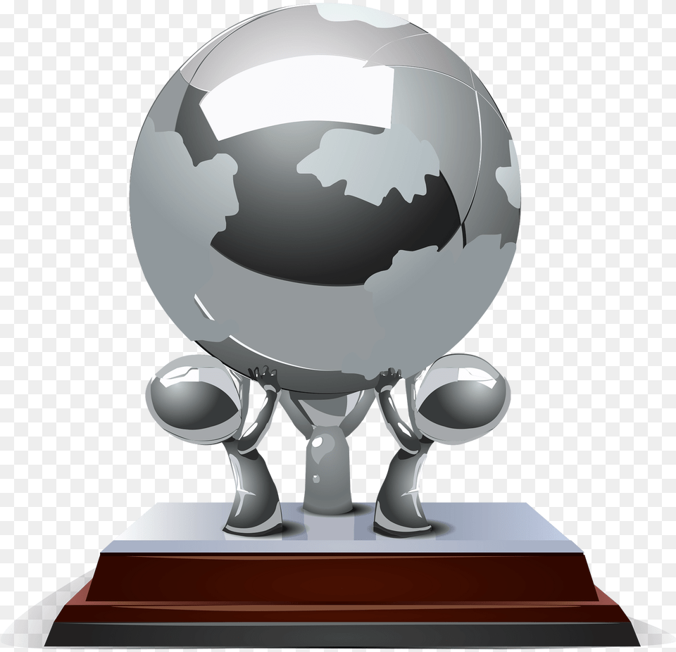 Street Creator Earth Trophy Clipart, Sphere, Astronomy, Outer Space, Globe Free Png Download