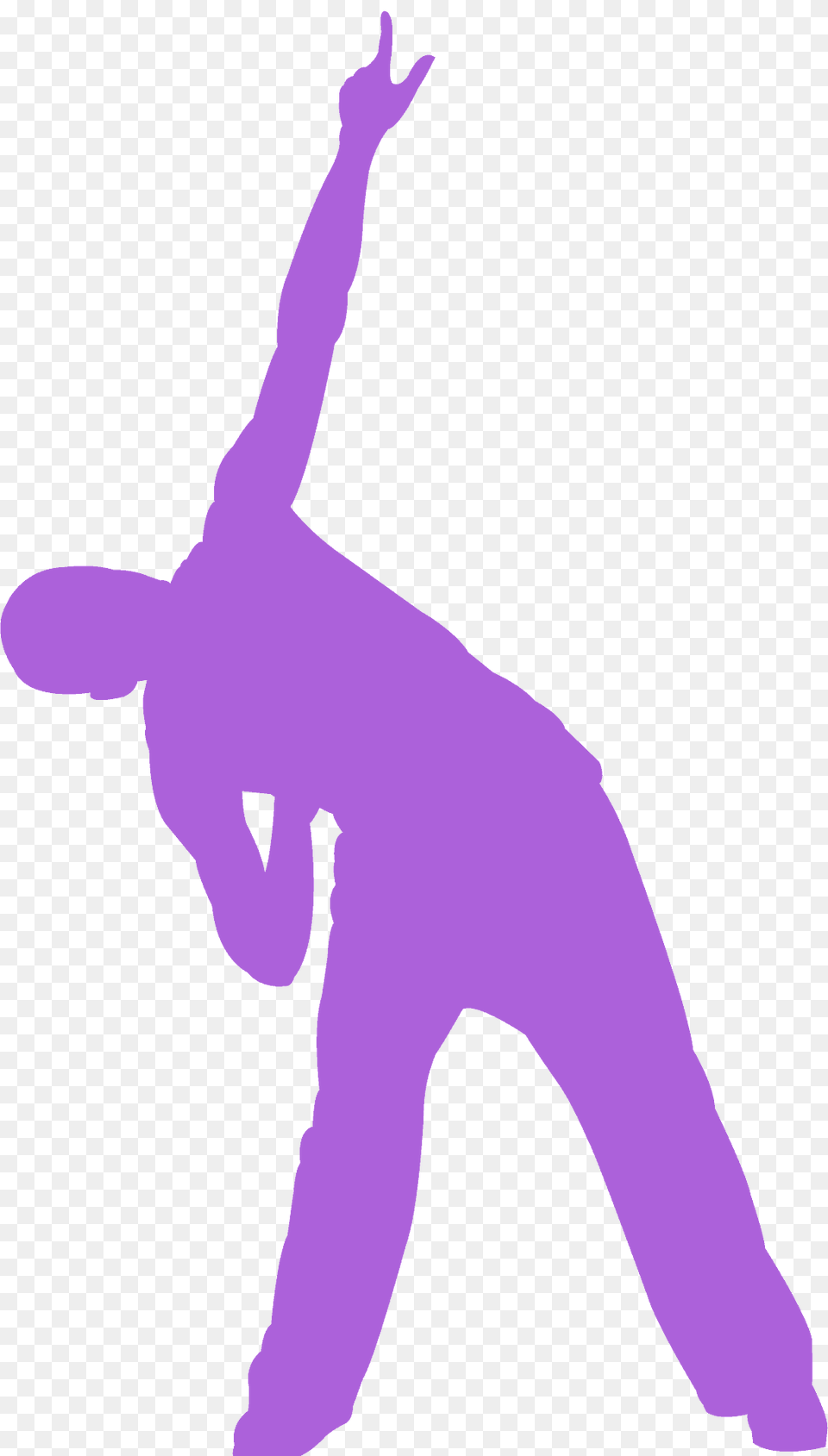 Street Dancer Silhouette, Person, Fitness, Sport, Triangle Yoga Pose Free Png