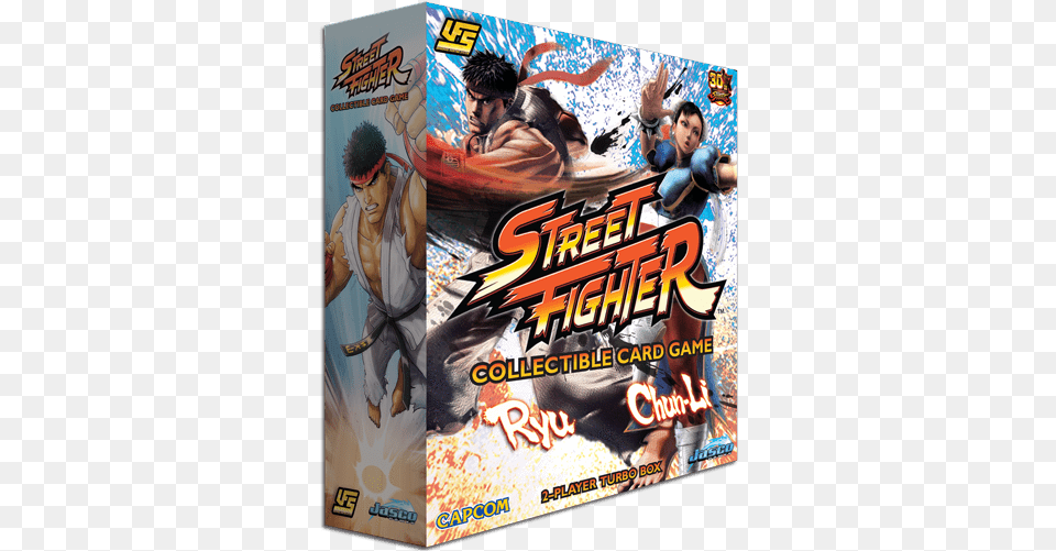 Street Fighter 2 Player Turbo Box Street Fighter Card Game, Book, Publication, Comics, Advertisement Free Png Download