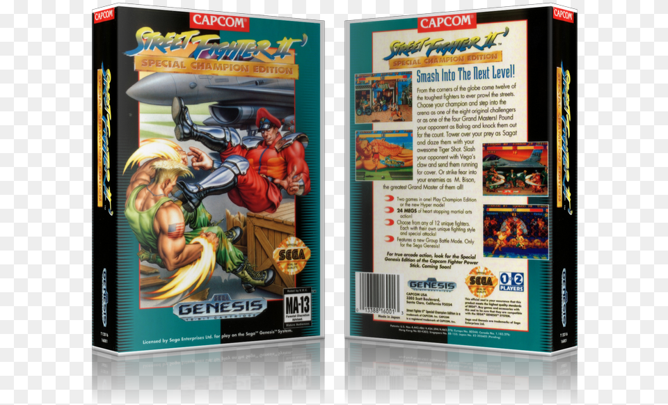 Street Fighter 2 Special Champion Edition Cover, Person, Adult, Man, Male Png