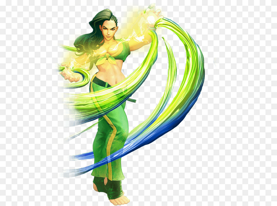 Street Fighter 5 Characters Laura Section 2 Two Column Laura Street Fighter, Adult, Publication, Person, Female Free Transparent Png