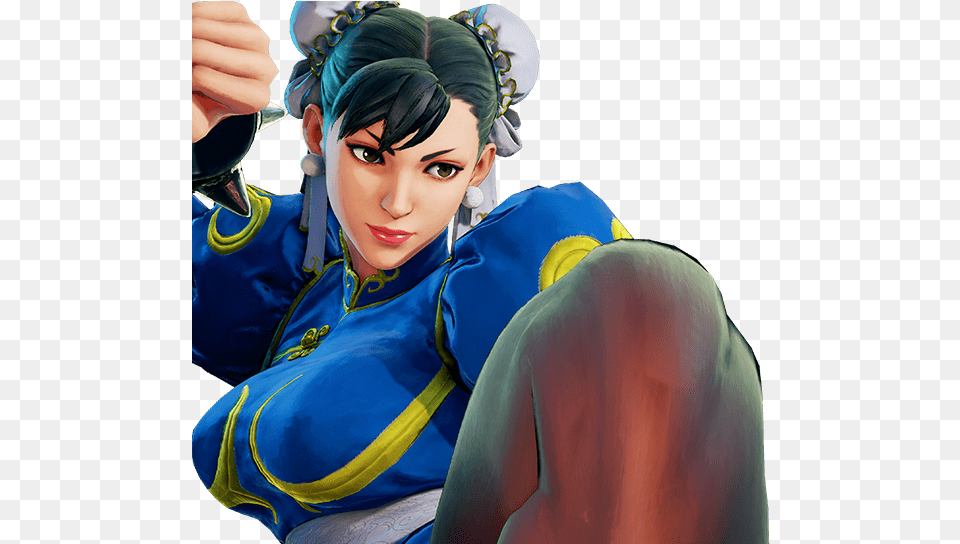 Street Fighter 5 Chun Li Closeup Street Fighter 5 Chun Li, Adult, Person, Female, Costume Free Png