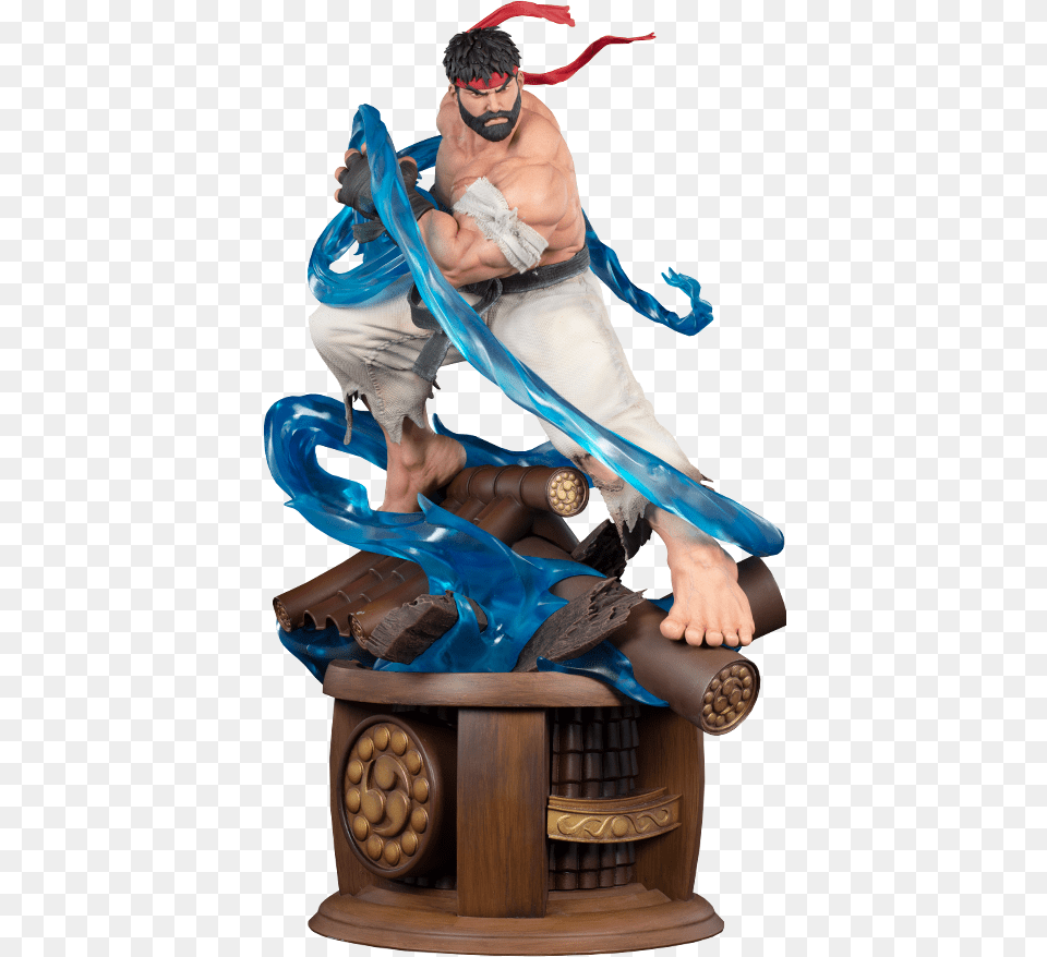 Street Fighter Battle Ryu Statue By Pop Culture Shock Fictional Character, Adult, Figurine, Male, Man Free Transparent Png