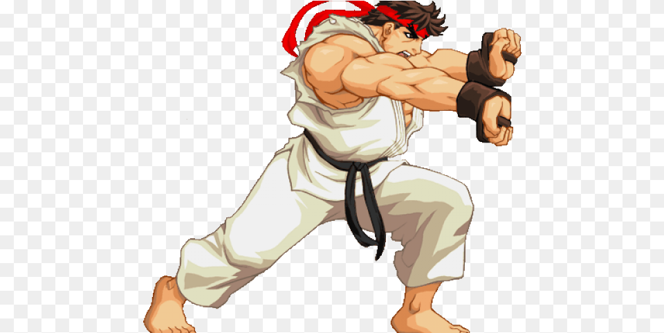 Street Fighter Clipart 2v Ryu Street Fighter Hadouken Meme, Baby, Martial Arts, Person, Sport Free Transparent Png