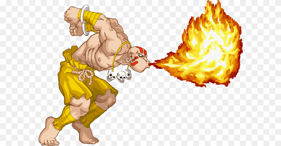 Street Fighter Dhalsim Fire, Flame, Baby, Person, Bonfire Free Png