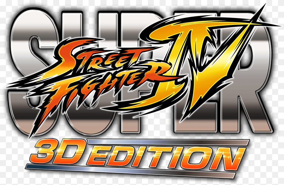 Street Fighter Game Over Screen Clipart Freeuse Super Street Fighter 4 3d Edition Logo, Bulldozer, Machine Png