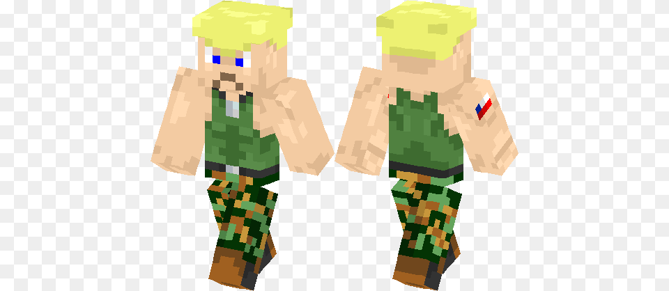 Street Fighter Guile Minecraft, Person, Boy, Child, Male Png