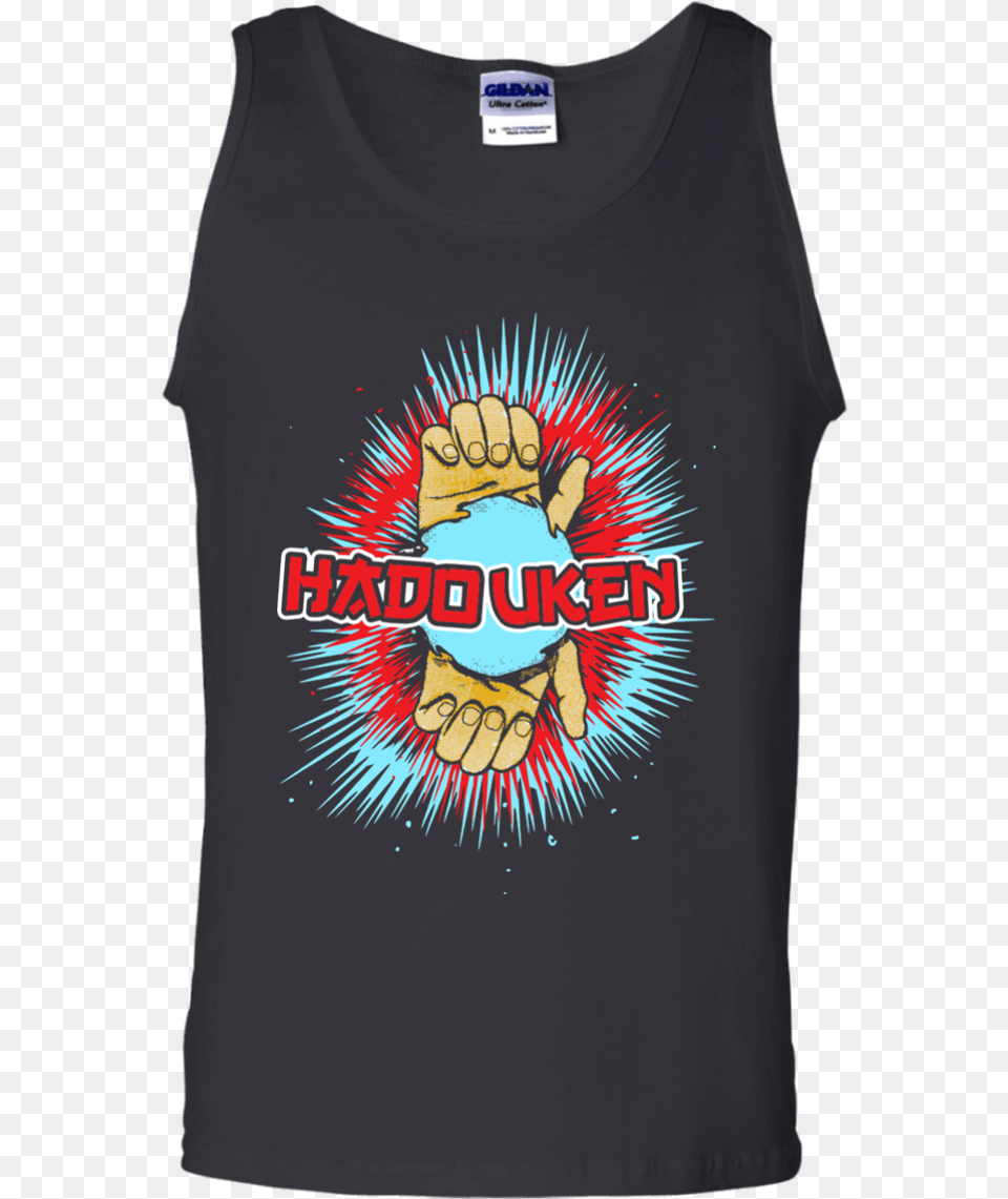 Street Fighter Hadouken Tee Apparel Teepeatclass Playera De Veguetta, Clothing, T-shirt, Tank Top, Person Free Png Download