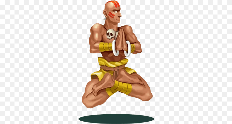 Street Fighter Ii 2 Whatsapp Stickers Stickers Cloud Cartoon, Kneeling, Person Png