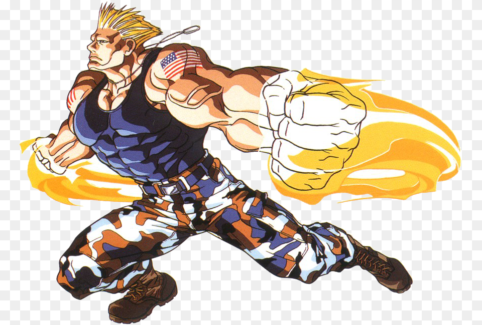 Street Fighter Ii Clipart Street Fighter Turbo Guile, Adult, Person, Man, Male Free Png Download