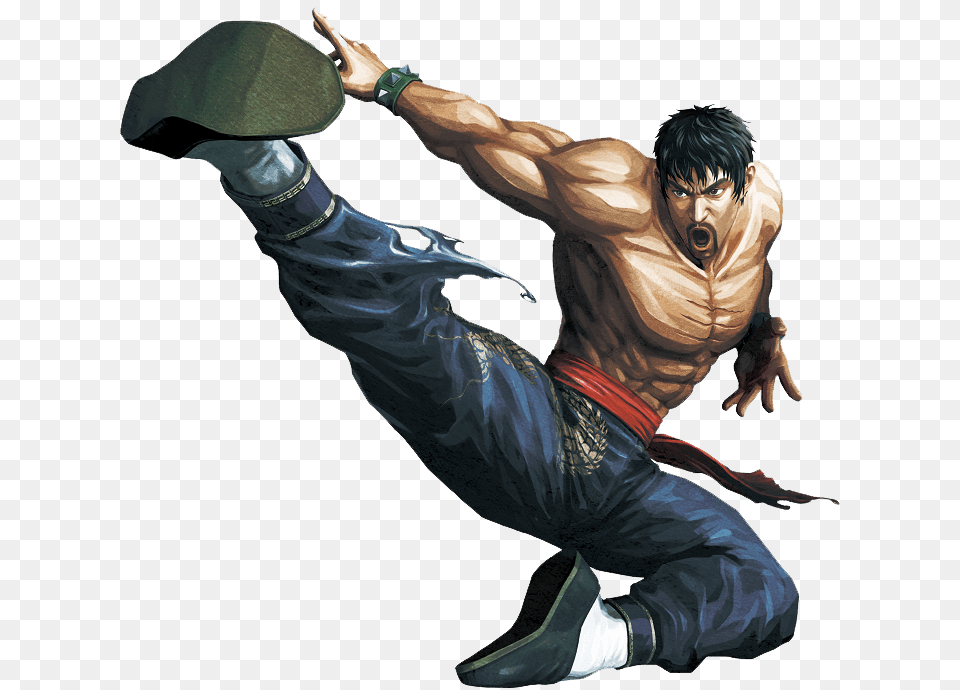 Street Fighter Jump Attack, Adult, Male, Man, Person Png Image