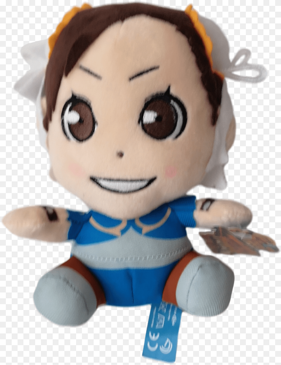 Street Fighter Official 6quot Sitting Chun Li Plush Stuffed Toy, Doll, Face, Head, Person Free Png Download