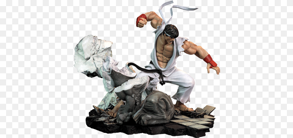Street Fighter Ryu Diorama By Kinetiquettes Figurine, Person Png