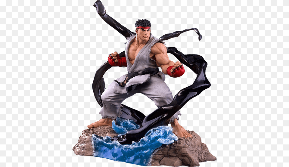 Street Fighter Ryu V Trigger Statue, Figurine, Adult, Male, Man Free Png Download