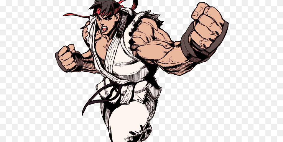 Street Fighter Transparent Images Ruy Street Fighter, Hand, Body Part, Person, Adult Free Png Download