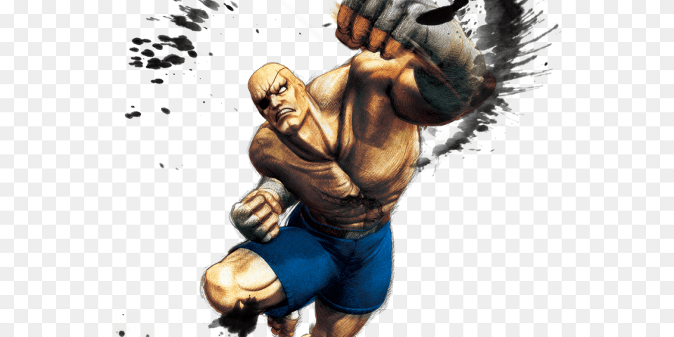 Street Fighter Transparent Images Sagat Street Fighter, Body Part, Figurine, Finger, Hand Free Png Download