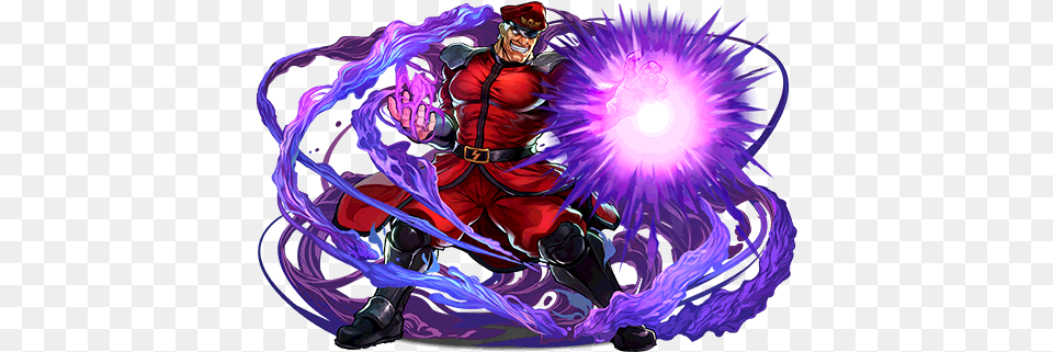 Street Fighter V Collab Review Pdx Puzzle And Dragons M Bison, Purple, Book, Comics, Publication Png