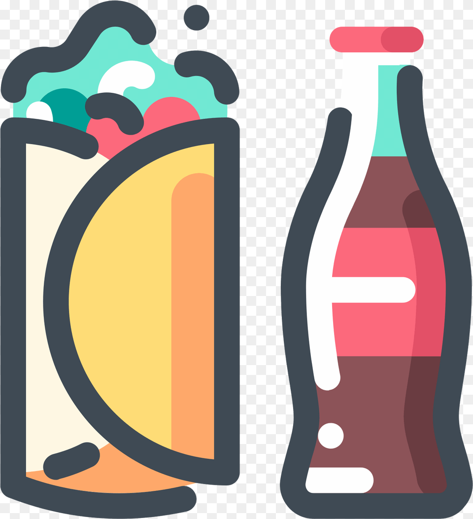 Street Food Icon Download And, Bottle, Beverage, Soda, Pop Bottle Free Png