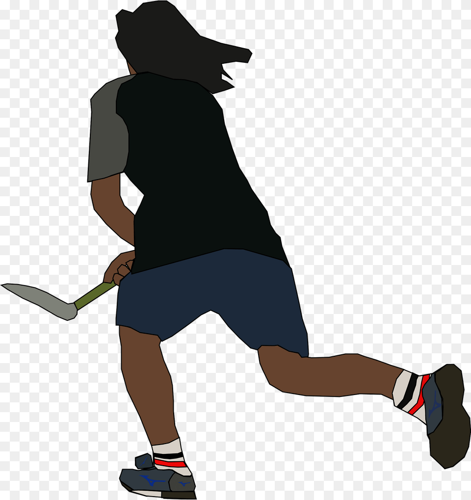 Street Hockey Clipart, Clothing, Shorts, Person, Footwear Free Png Download