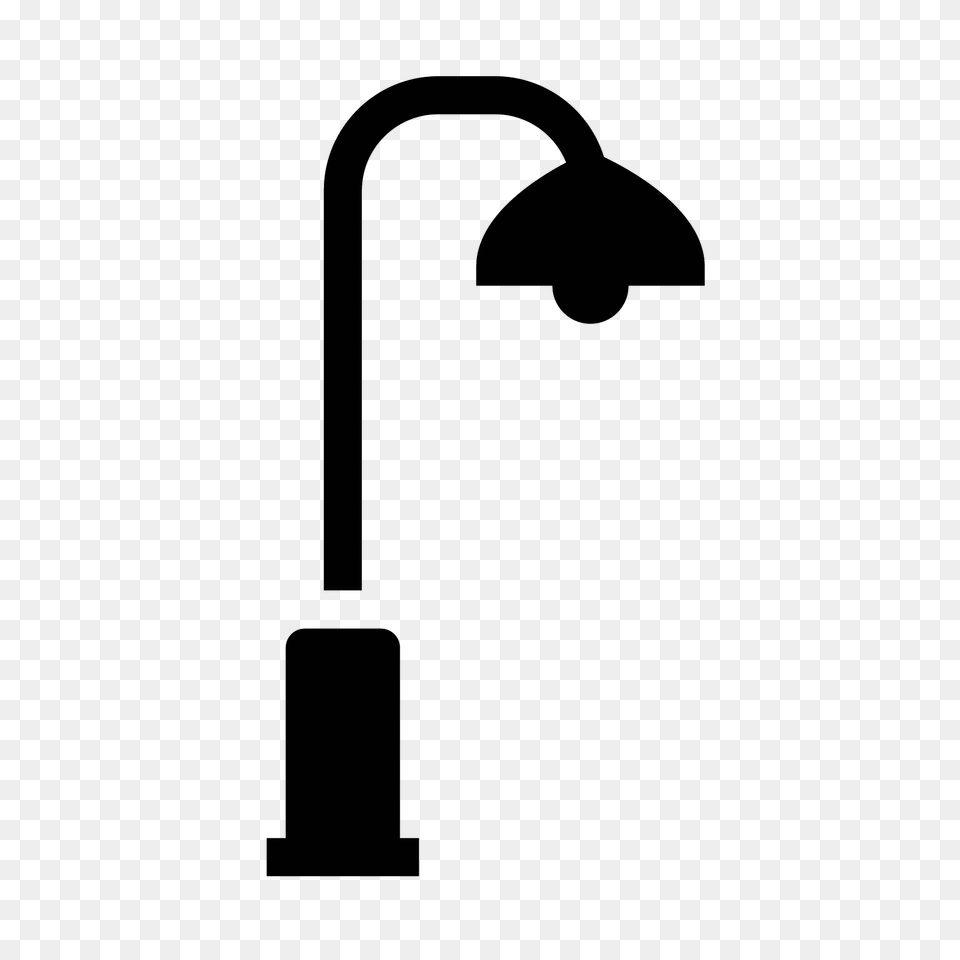 Street Lamp Filled Icon, Gray Free Png