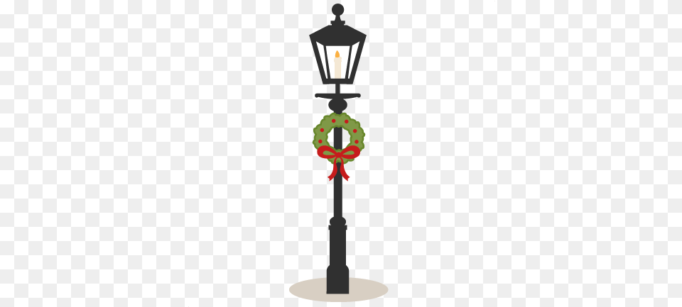 Street Light Clipart Black And White Christmas Street Light Clipart, Lamp Post, Lamp Png Image