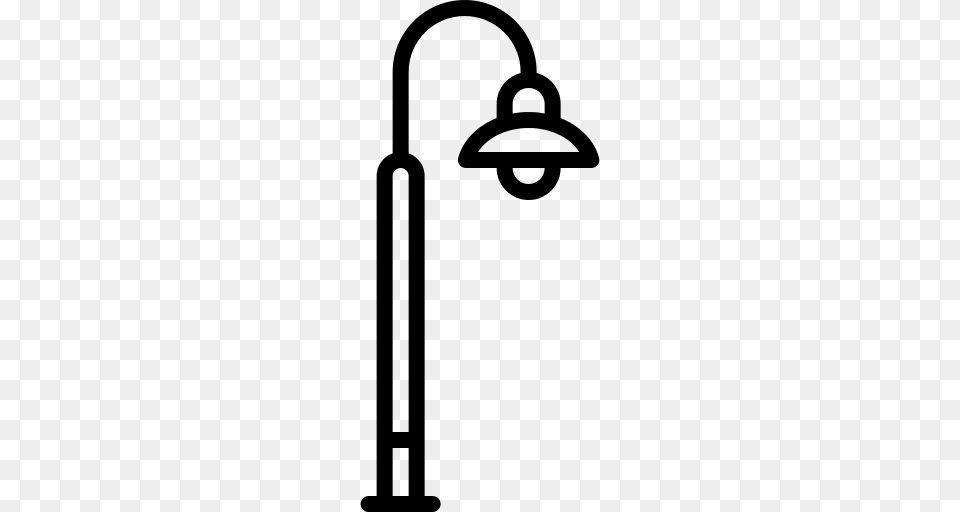 Street Light Icon, Gray Png Image