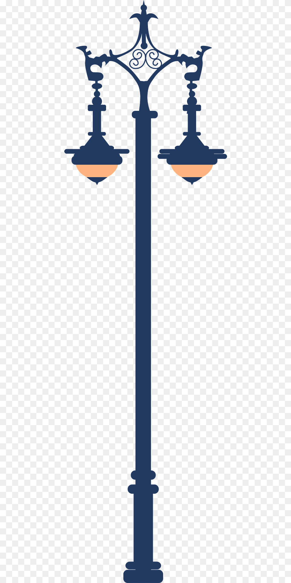 Street Light In Berlin Clipart, Lamp Post, Cross, Symbol Free Transparent Png