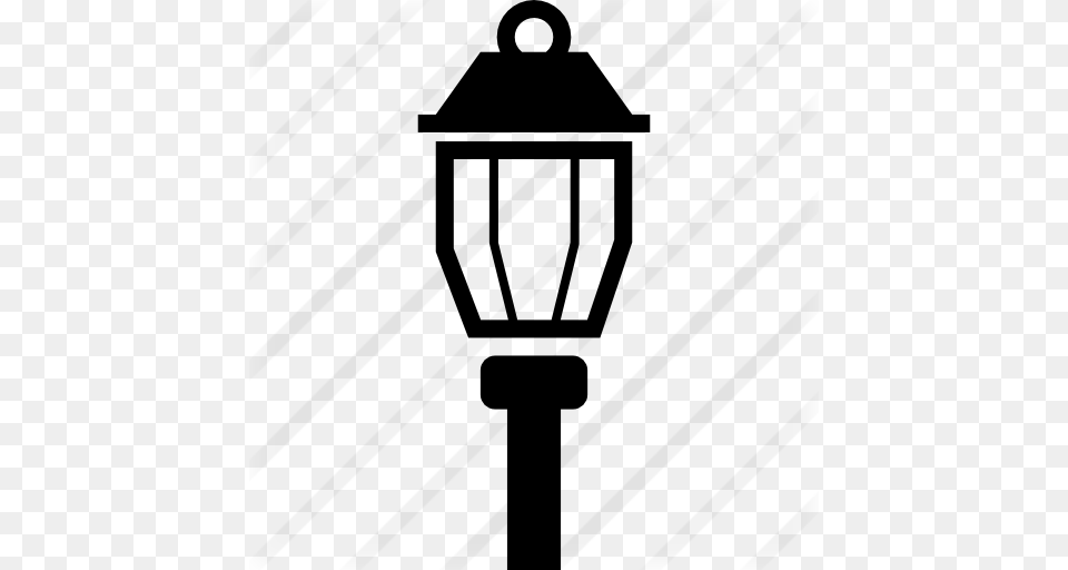 Street Light Lamp Of Vintage Style, Gray Free Png Download