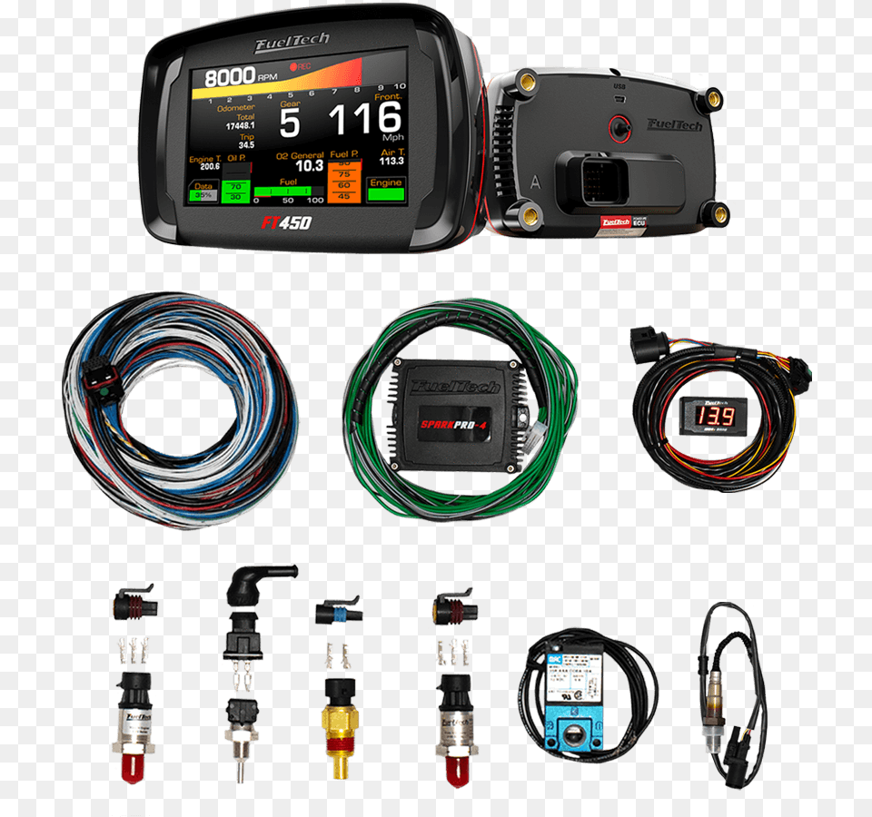 Street Package Fueltech Ft 450 Manual, Wristwatch, Adapter, Electronics, Computer Hardware Free Png Download