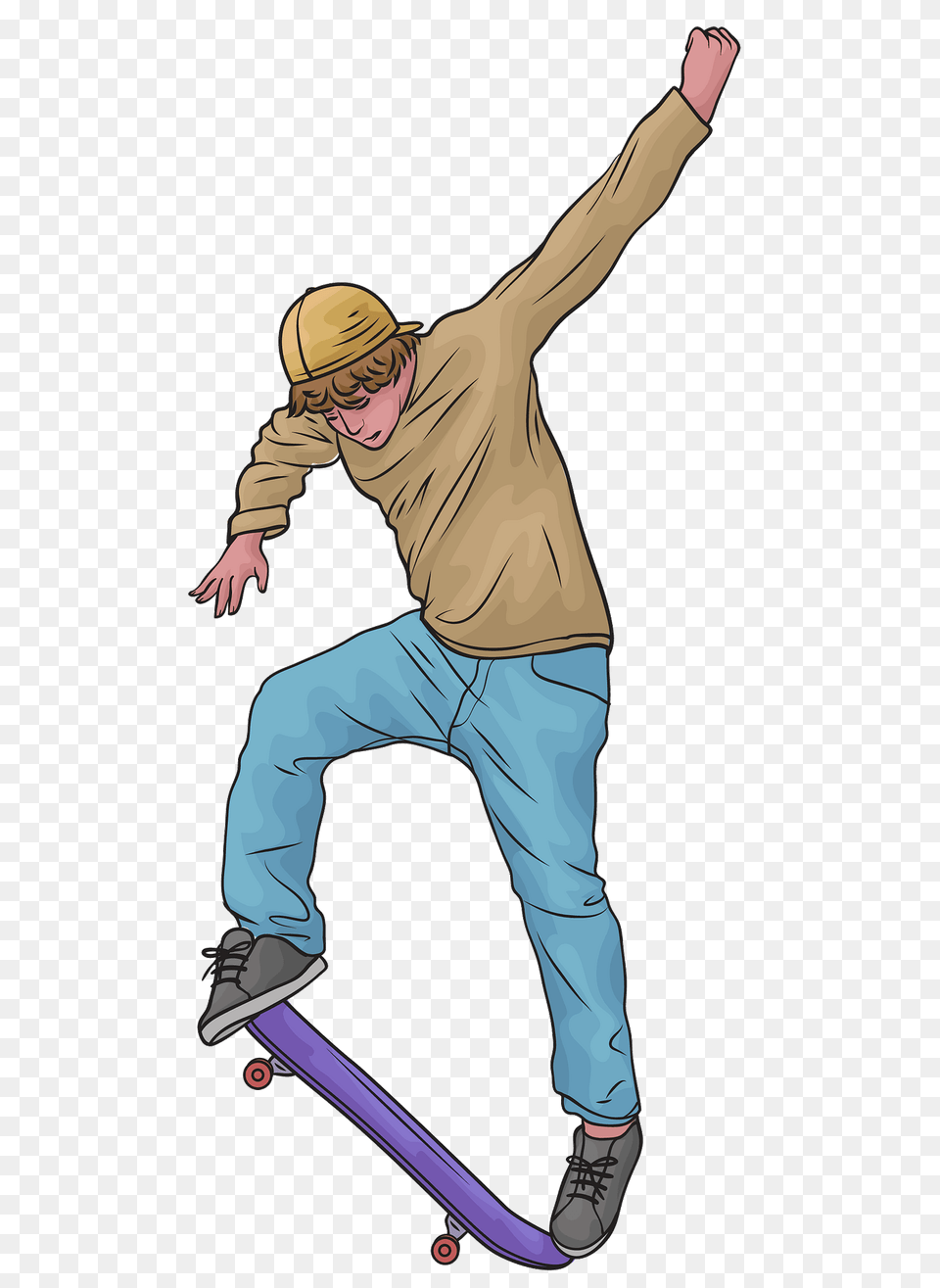 Street Skateboarding Clipart, Adult, Person, Man, Male Png