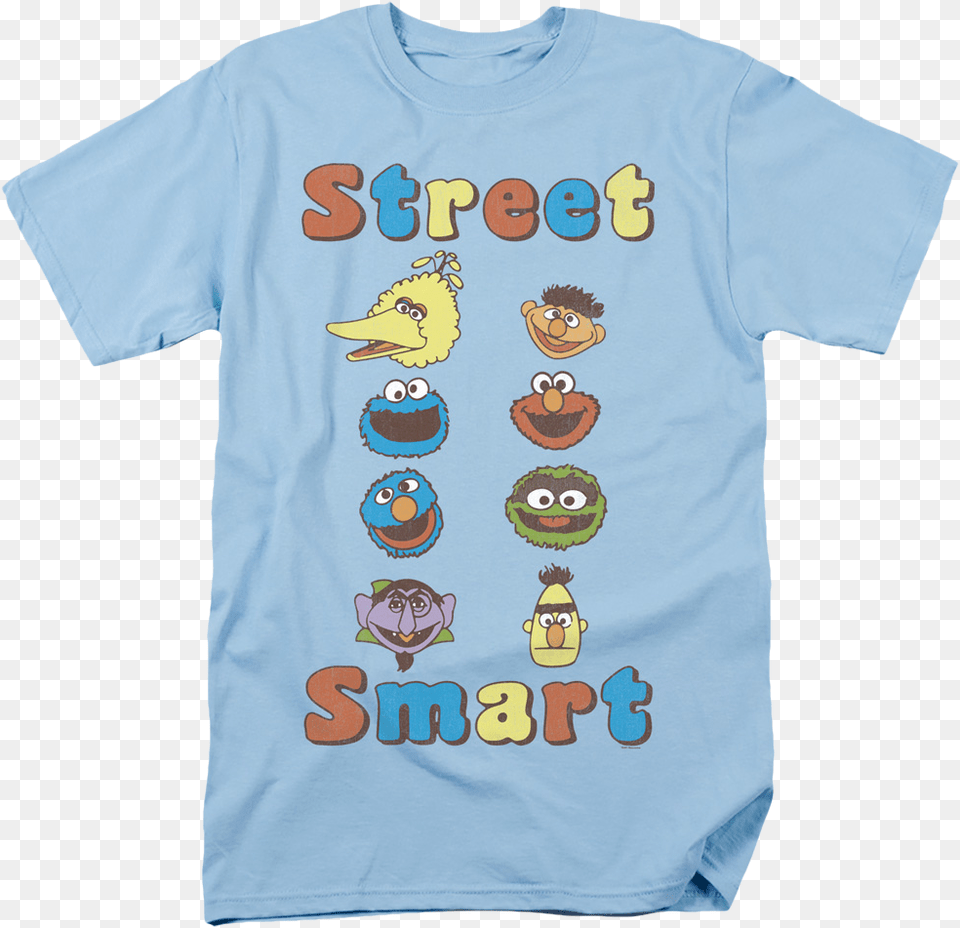 Street Smart Sesame Street T Shirt T Shirt, Clothing, T-shirt, Person, Baby Free Png Download