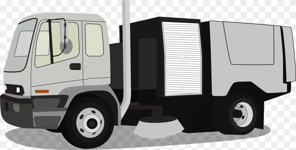 Street Sweeper Clipart, Trailer Truck, Transportation, Truck, Vehicle Free Png