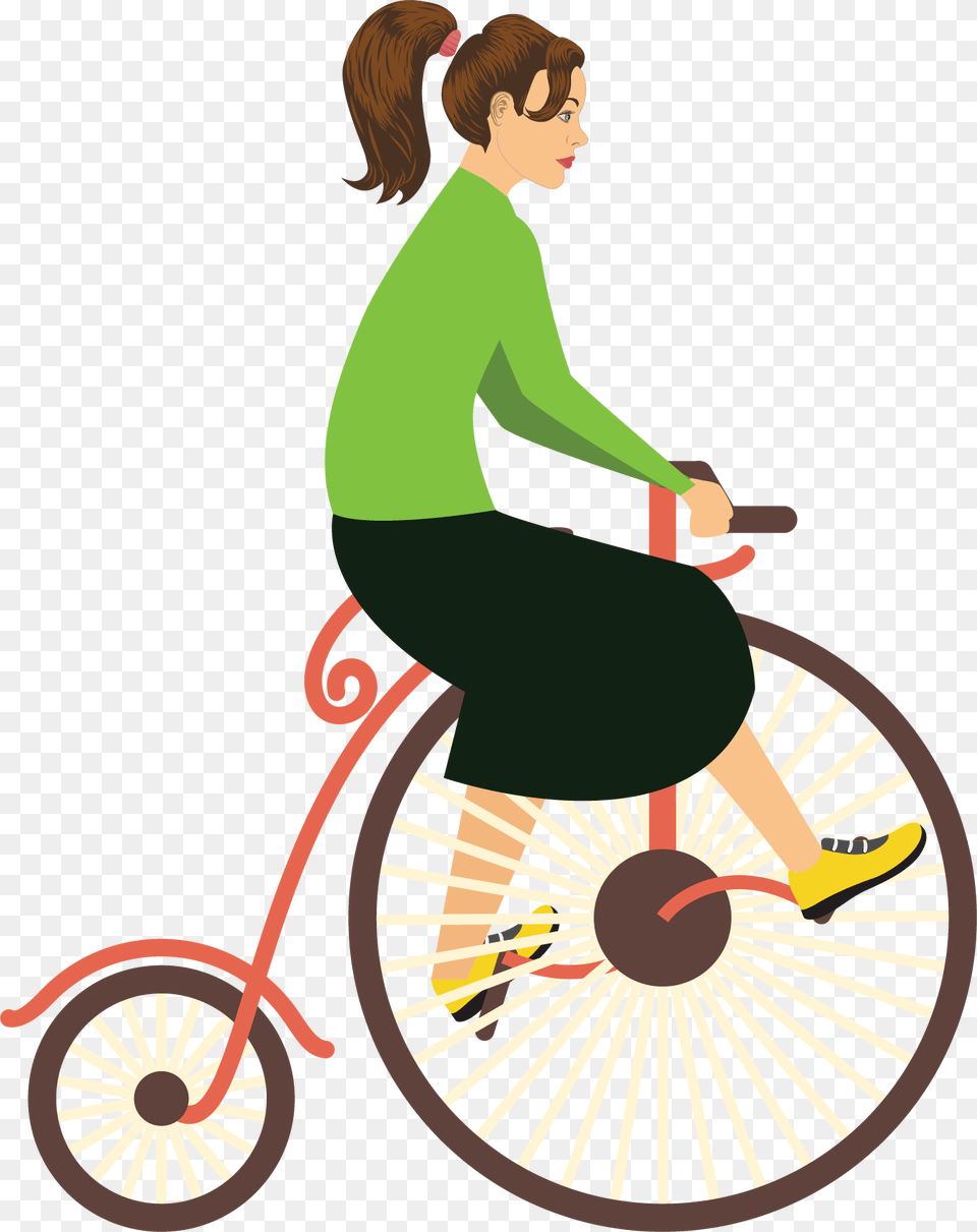 Street Unicycling, Adult, Person, Female, Woman Free Png