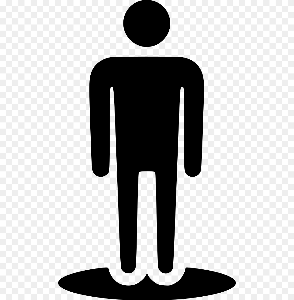 Street View Human Stand Location Male User Icon, Silhouette Free Png