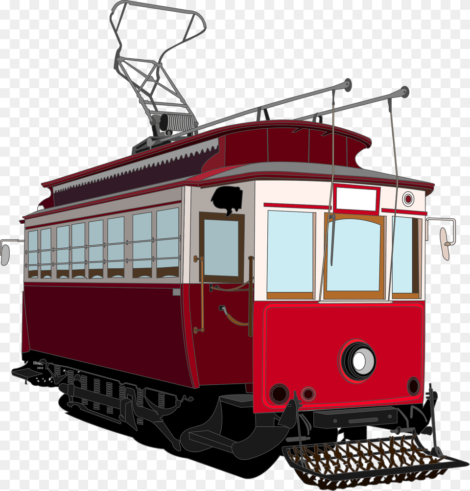 Streetcar Trolley Clipart, Cable Car, Transportation, Vehicle, Bulldozer Free Png Download