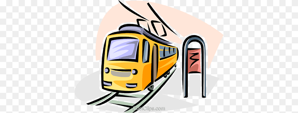 Streetcars Royalty Free Vector Clip Art Illustration, Terminal, Railway, Train, Train Station Png Image