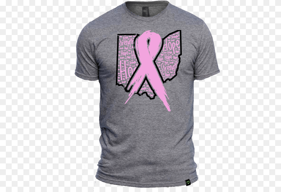 Strength Amp Hope Breast Cancer Awareness Tee Active Shirt, Clothing, T-shirt Png