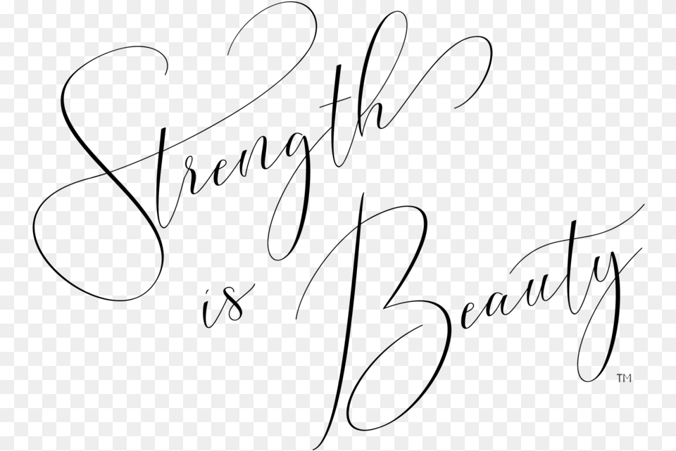 Strength Is Beauty Art 01 Tm, Gray Png