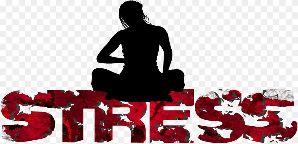 Stress, Silhouette, Adult, Person, Female Png