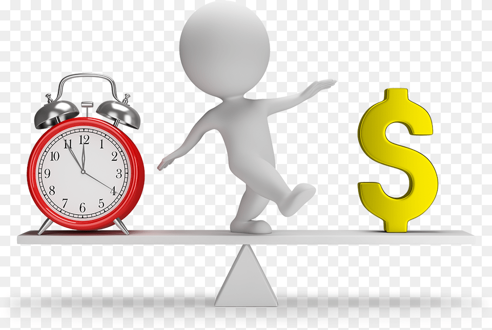 Stress Clipart Time Management Money 3d People, Alarm Clock, Clock, Baby, Person Free Png
