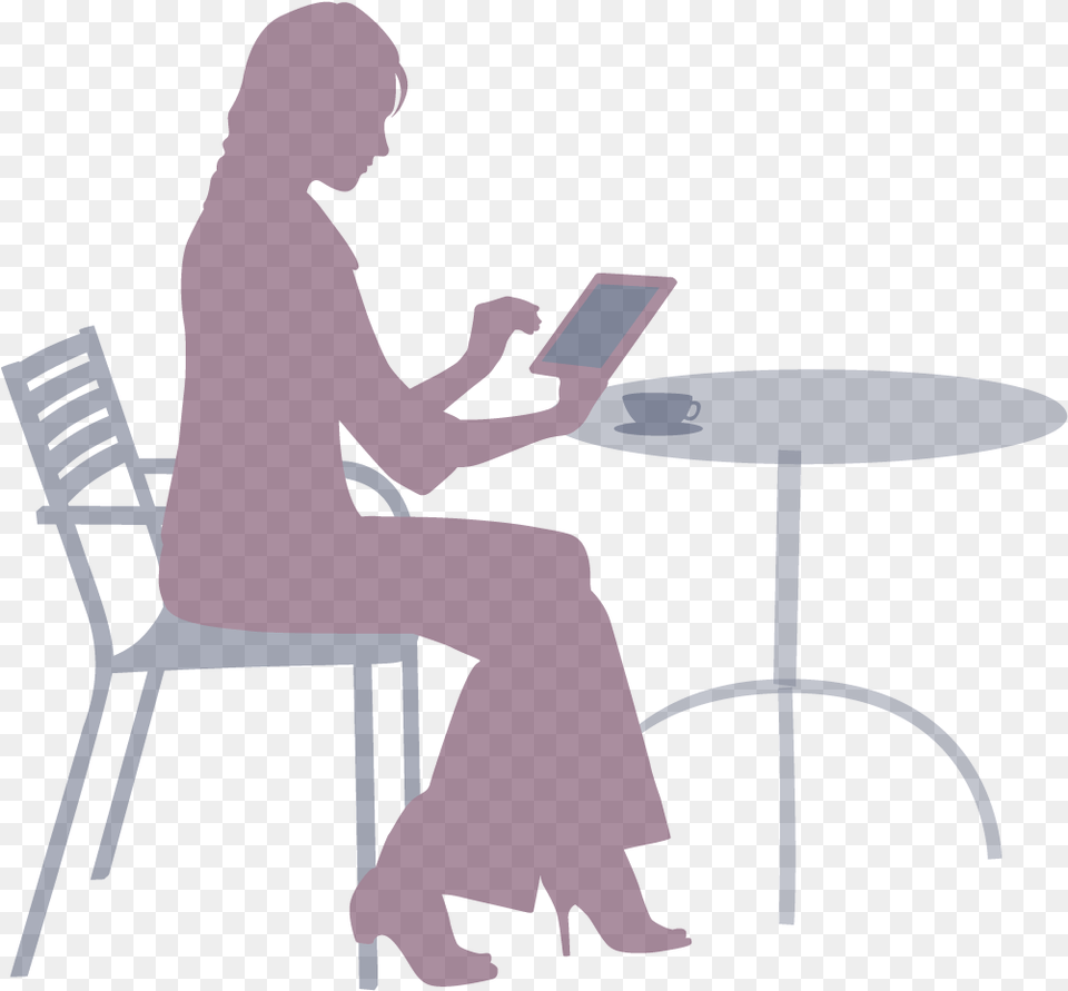 Stress Social Infographic 600 People Reading On Table, Sitting, Person, Adult, Woman Free Transparent Png