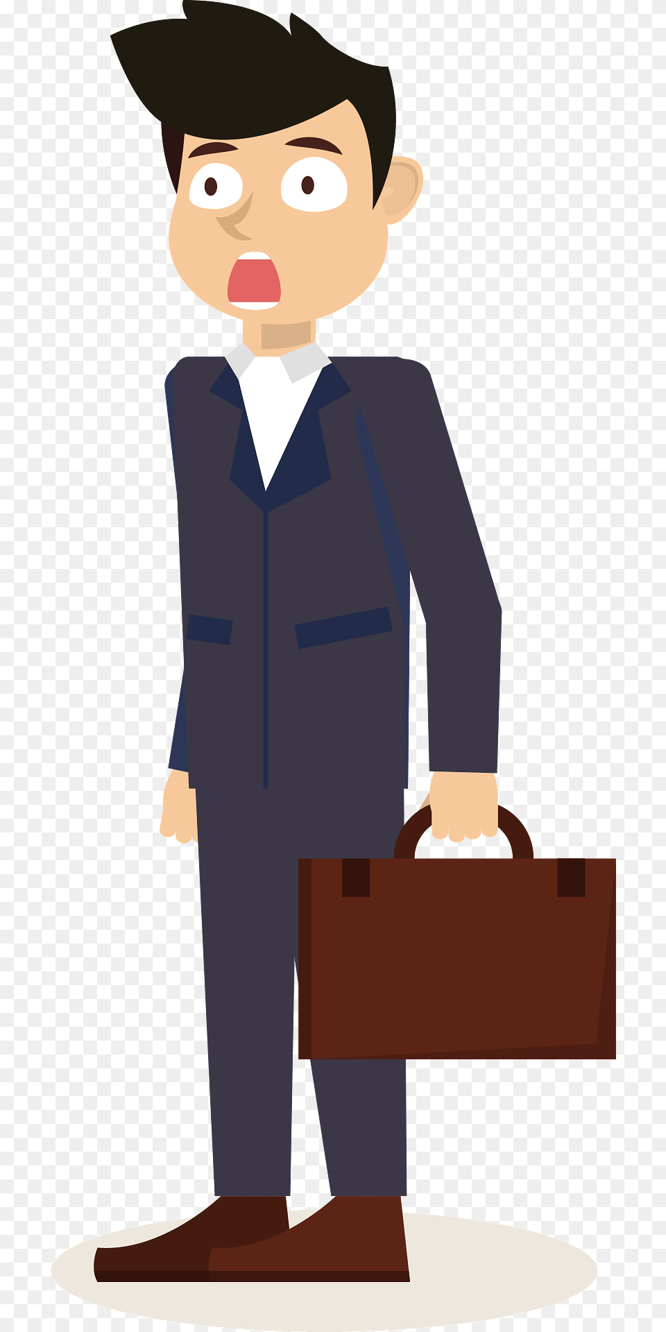 Stressed Businessman Clipart, Bag, Formal Wear, Clothing, Suit Png