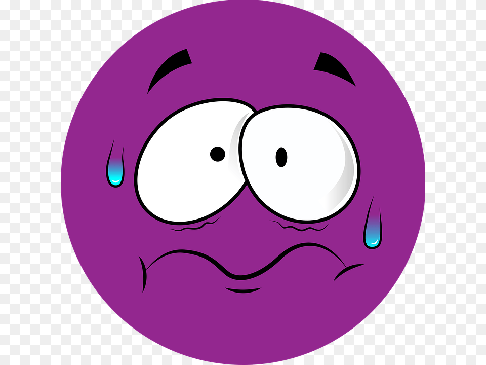 Stressed Cartoon Face Image Group, Purple, Head, Person, Disk Free Png